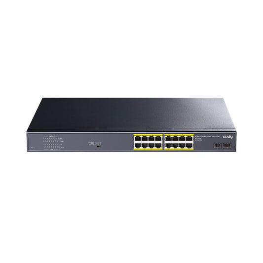 6 ports Gigabit 10/100/1000 BASE-T, 19 pouces, emplacement SFP 2-1000 BASE-X, 16 ports IEE 802.3