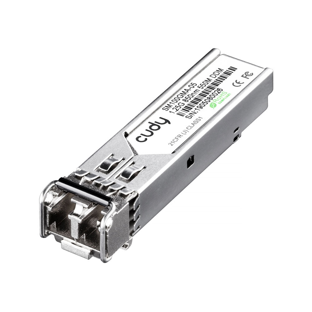 SFP 1,25 Gb/s, 850 nm, VCSEL, MM 0,5 km, 7,5 dB