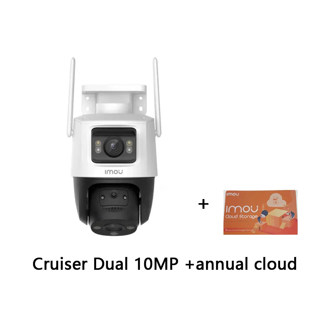 IMOU Dual Lens Outdoor Camera PT Camera Home Security IP Camera AI Human & Vehicle Detection Surveillance Camera 10 MP