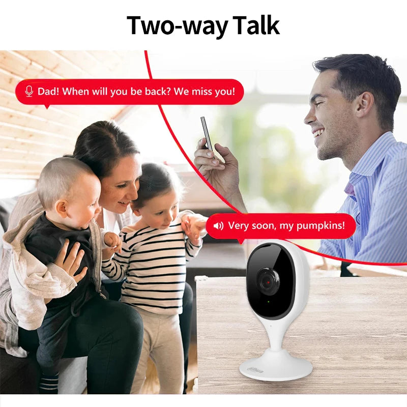 Dahua C5A 5MP Indoor Wifi Camera Smart Home 3K Baby Monitor Human & Pet Detection Two-way Talk Abnormal Sound Alarm Cube A1 Cam