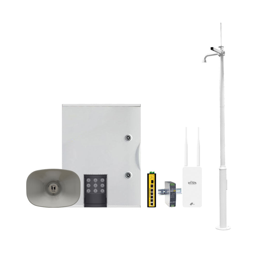 KIT D'ALIMENTATION RUE (ALIMENTATION INTERMITTENTE)+PERSONNEL+MÉGAPHONE+RAYTEC FOCUS