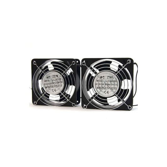 VENTILATEUR DOUBLE 12 CM POUR ARMOIRE RACK