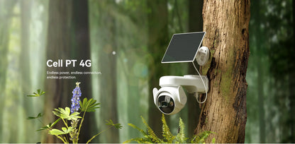 IMOU Cell PT 4G With Solar Panel 3MP Camera 15000mAh Battery Auto Tracking 4G LTE Network Two-way Talk Home Security Camera