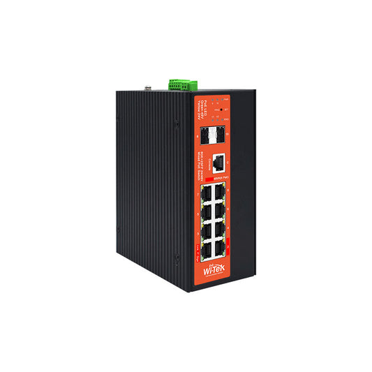 8 ports Gigabit avec 8 PoE, 2 liaisons montantes fibre SFP