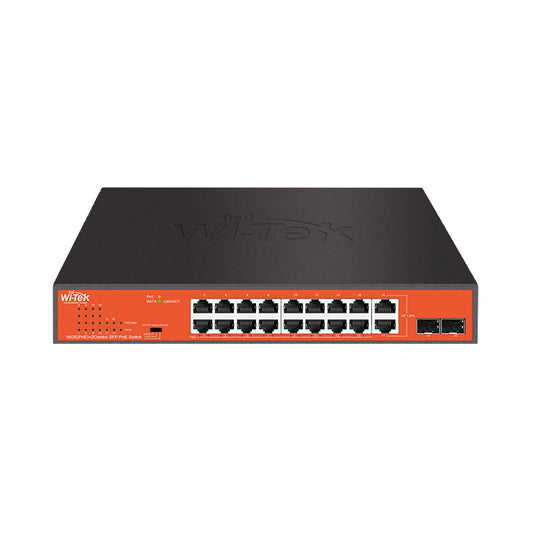 Commutateur PoE SFP combiné 16GE+2 avec 16 ports PoE