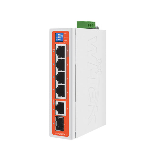 Commutateur PoE industriel de liaison montante fibre 4FE+1GE+1SFP avec 4 ports PoE