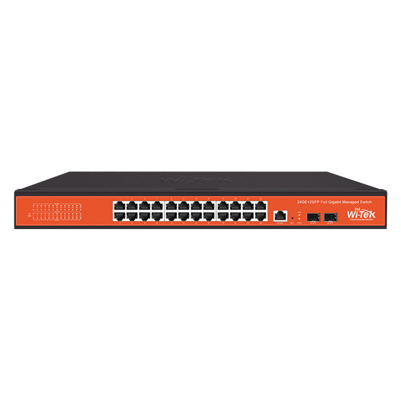 Commutateur Ethernet géré par SNMP Full Giga de liaison montante 24GE+2SFP