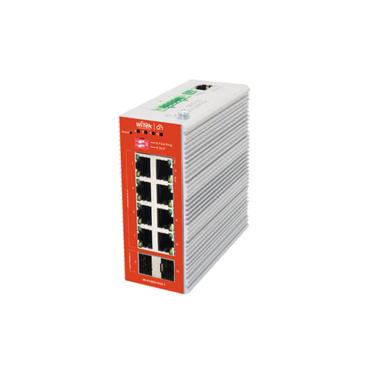 Switch Cloud industriel 8 ports PoE+ 10/100/1000 Base-T et 2 SFP Base-X 2×1000