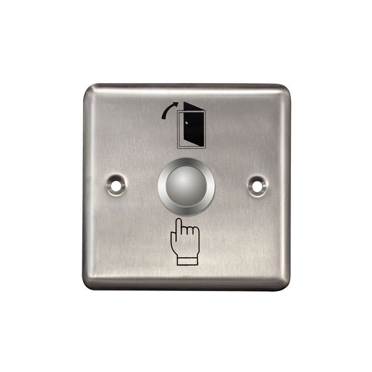 BOUTON D'OUVERTURE DE PORTE. ACIER INOXYDABLE.3A@36VDC.86*86*20MM