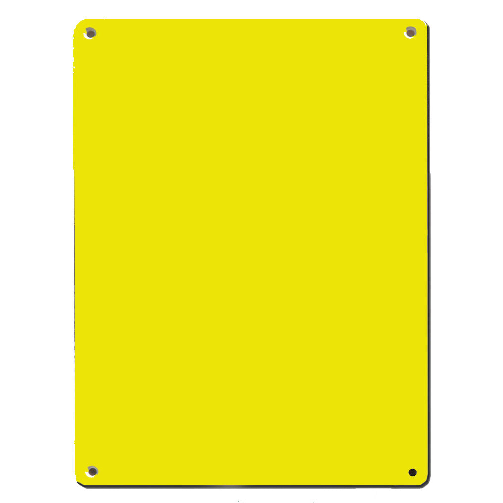 PLAQUE EXTERIEURE SÉRIG. PLAST JAUNE