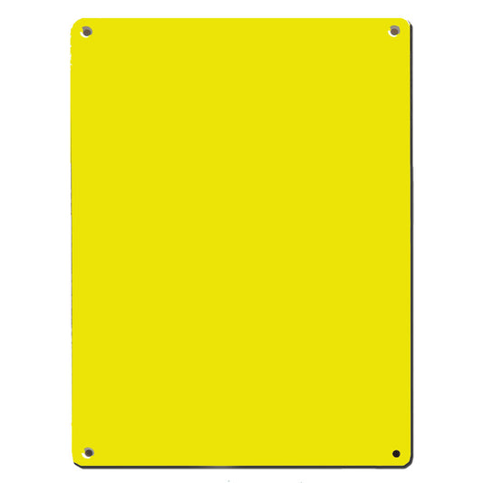 PLAQUE EXTERIEURE SÉRIG. PLAST JAUNE