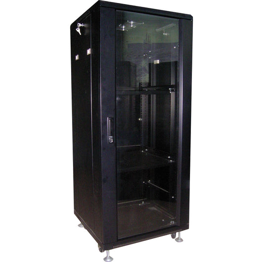 ARMOIRE RACK 42U AVEC VENTILATEUR 600*600CM COULEUR NOIRE